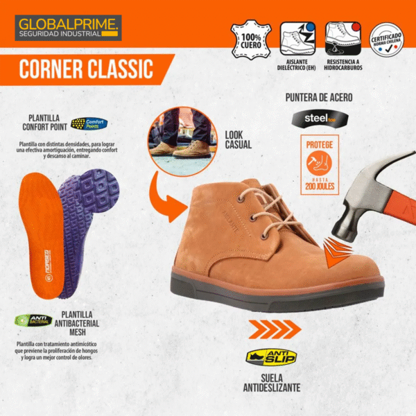 BOTIN DE SEGURIDAD CORNER CLASSIC - Imagen 6